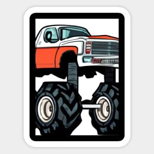 Monster Truck Painting Sticker